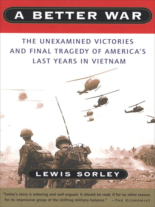 Title details for A Better War by Lewis Sorley - Available